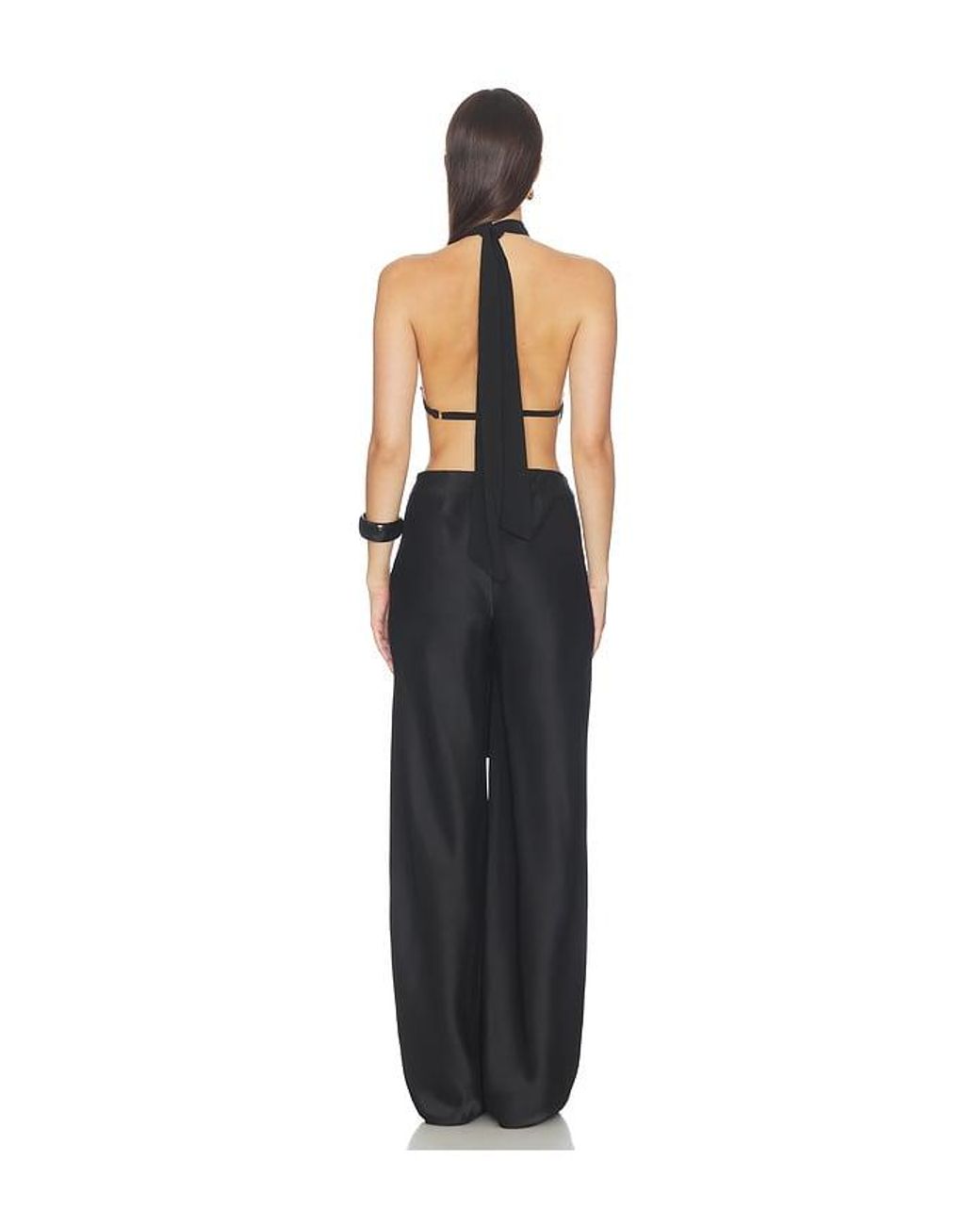 ALL THE WAYS Black Charlotte Halter Top