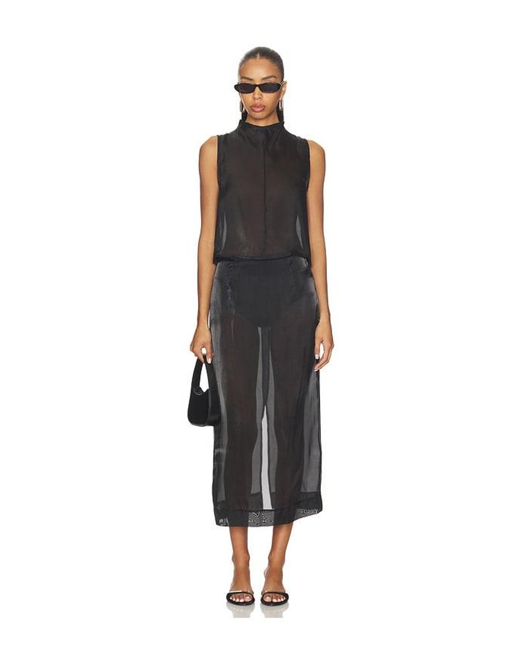 Madison The Label Black Knox Midi Skirt