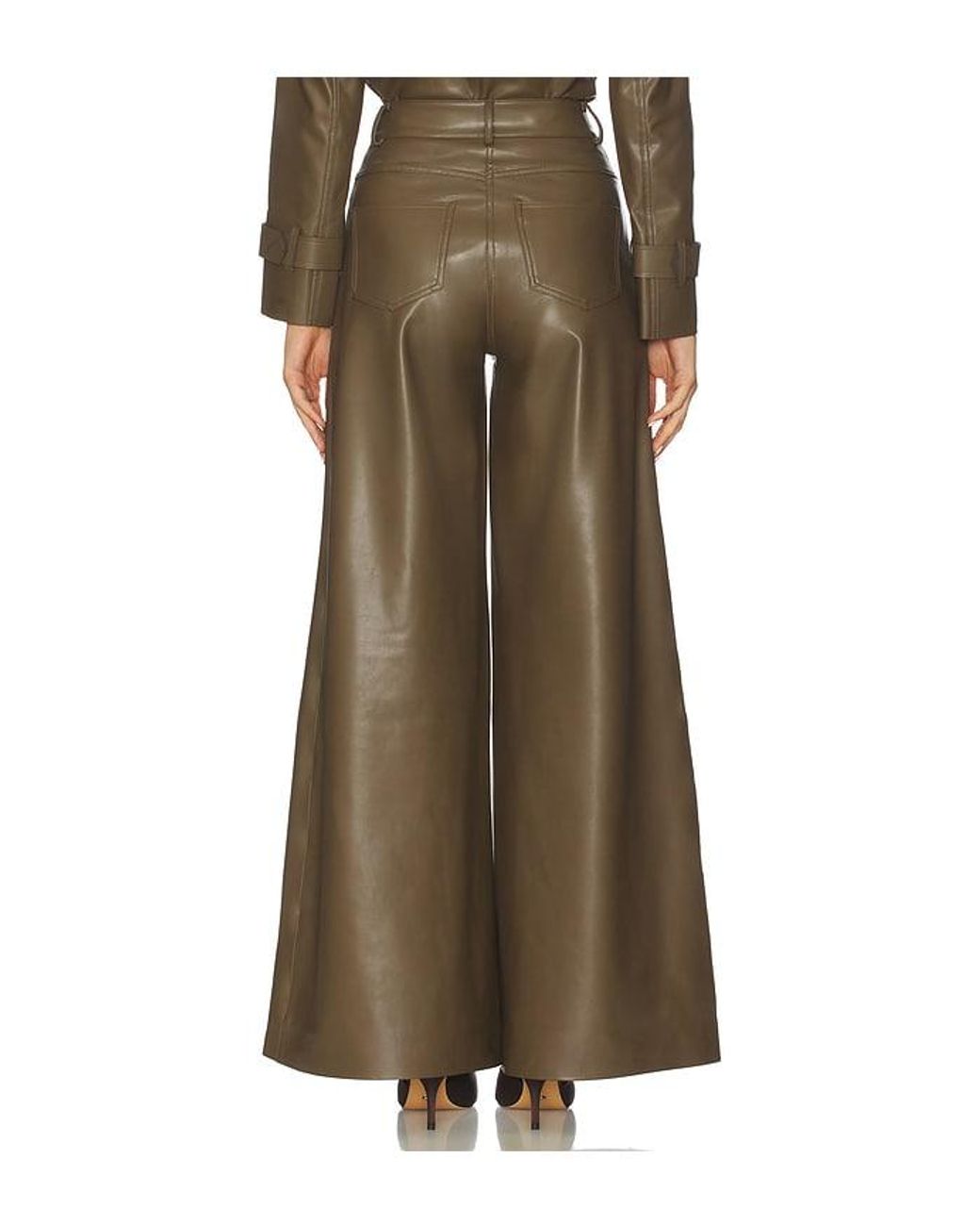Norma Kamali Green Elephant Jean