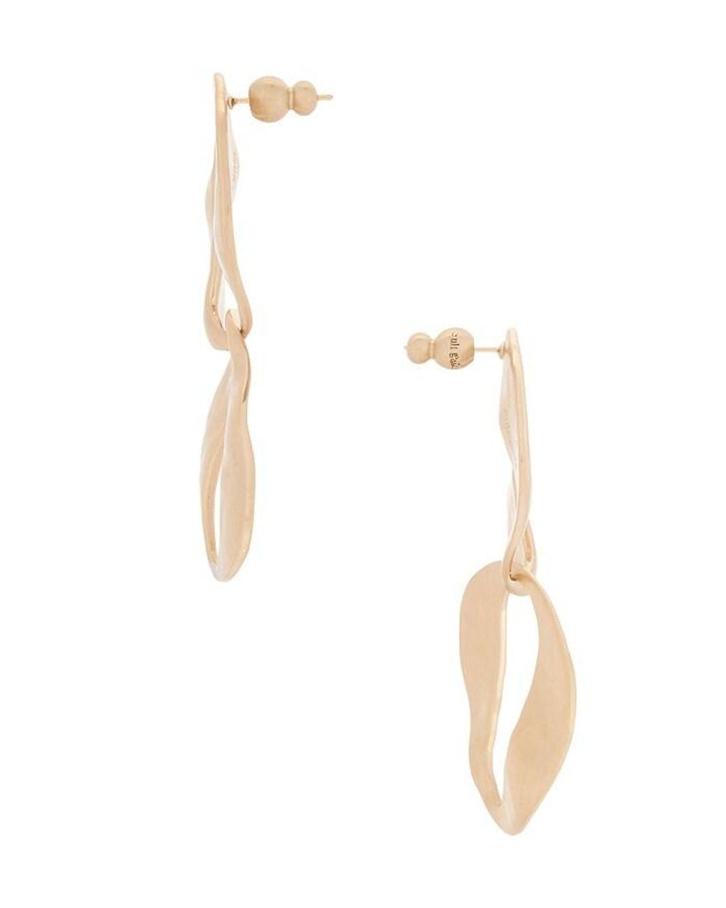 Cult Gaia White Rue Mini Drop Earring
