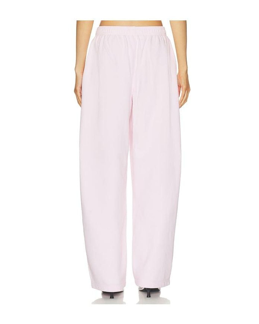 Alexander Wang White Mid-Rise Relaxed Sweatpant With Logo Print