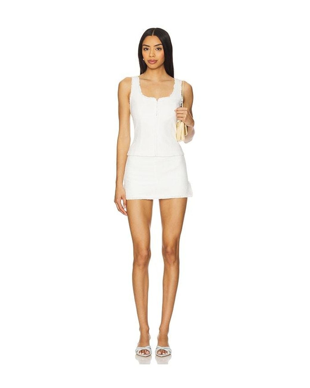 Amanda Uprichard White Antonia Top