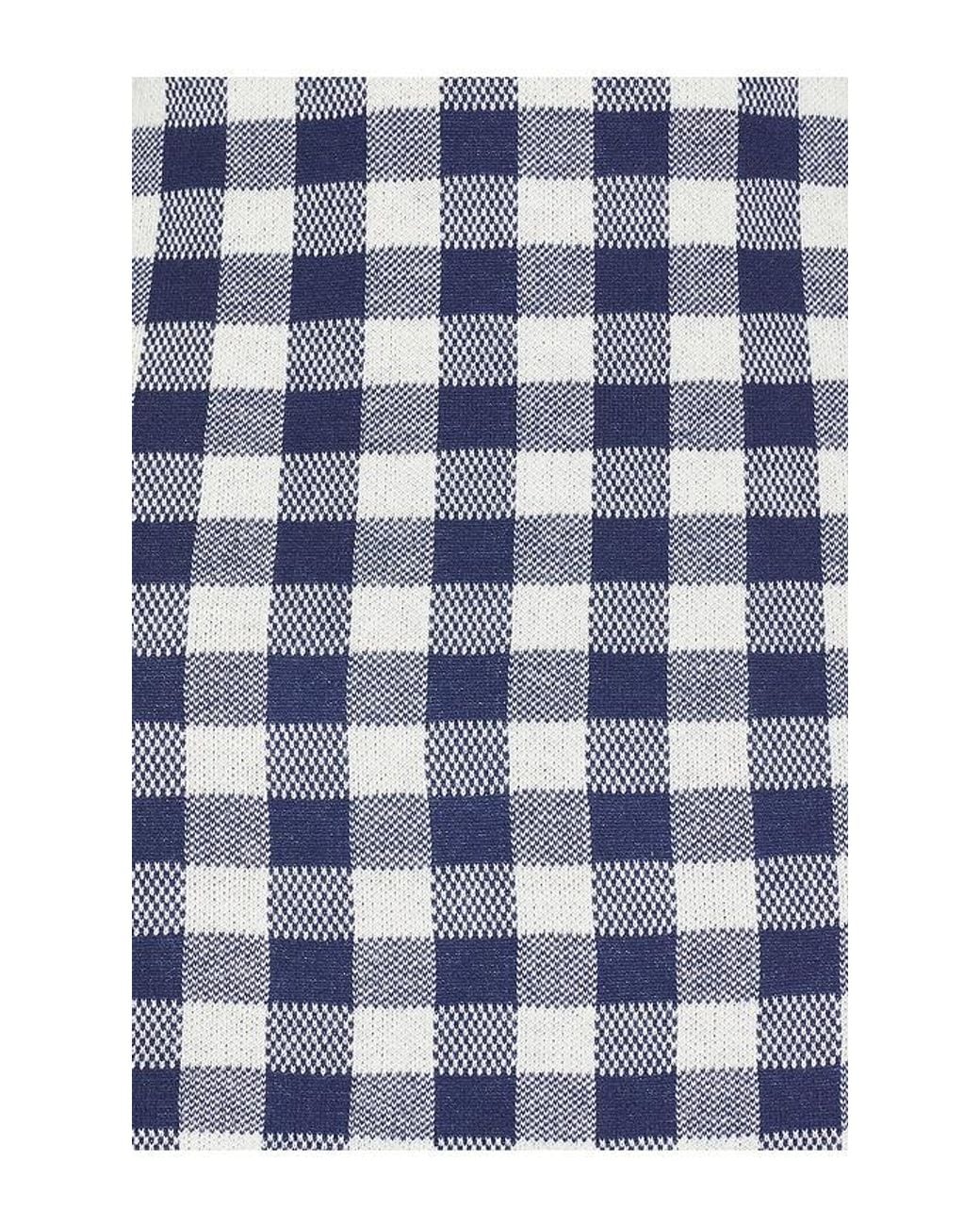 For Love & Lemons Blue Gingham Knit Mini Dress