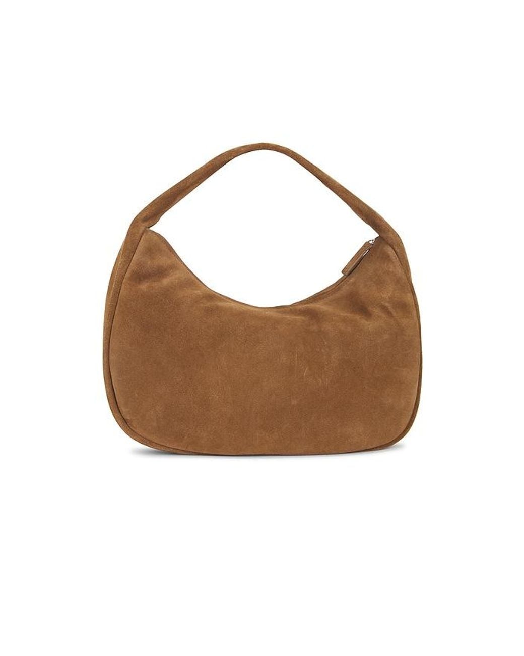 St. Agni Brown Suede Large Bon Bon Bag