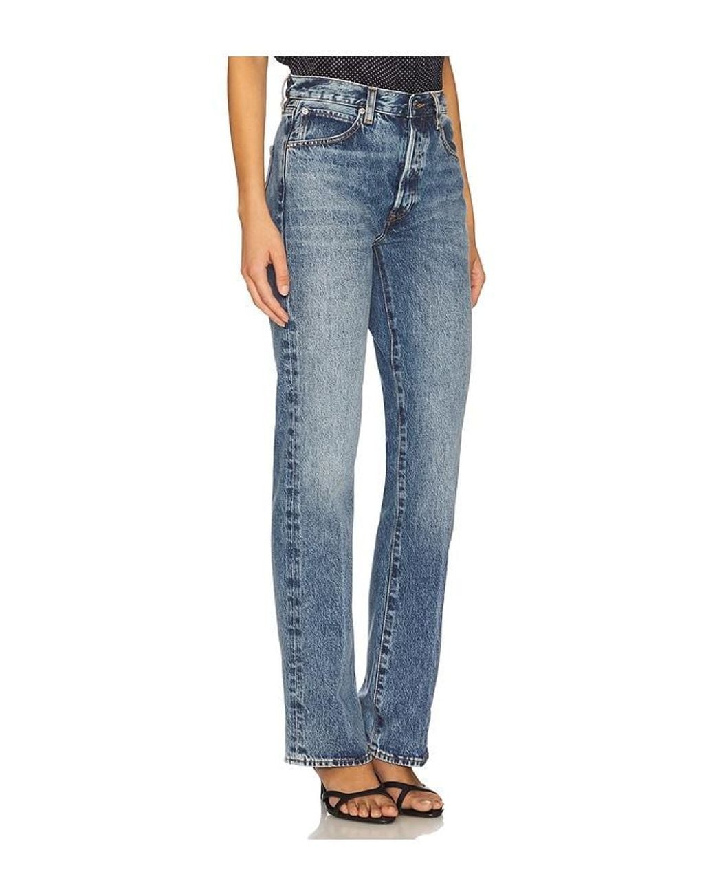 FRAME Blue The Vertical Jeans