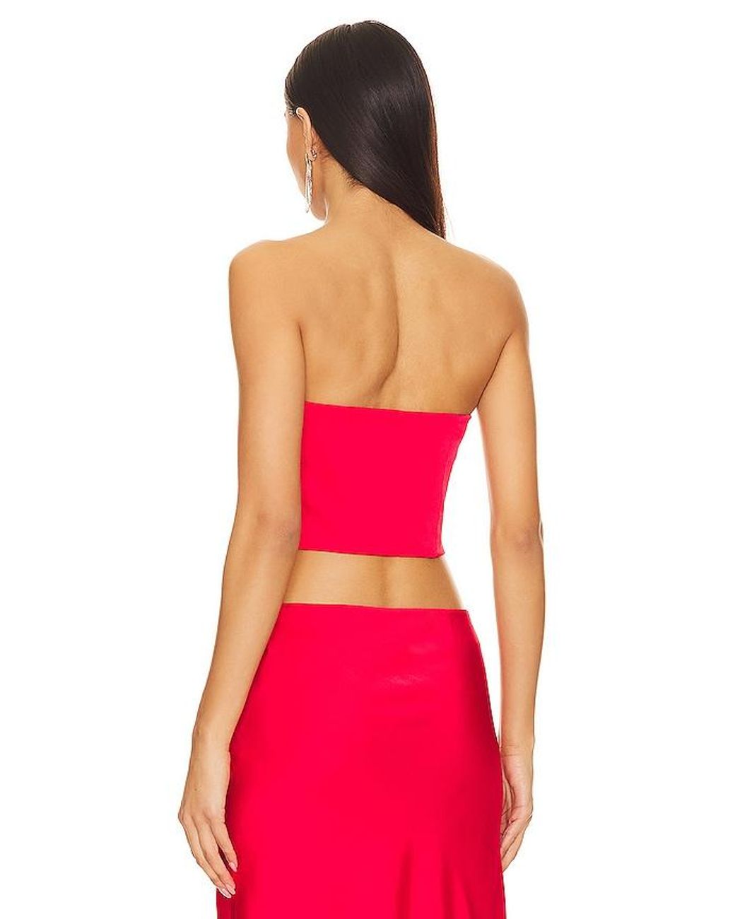 Nbd Red Chiara Bustier Top