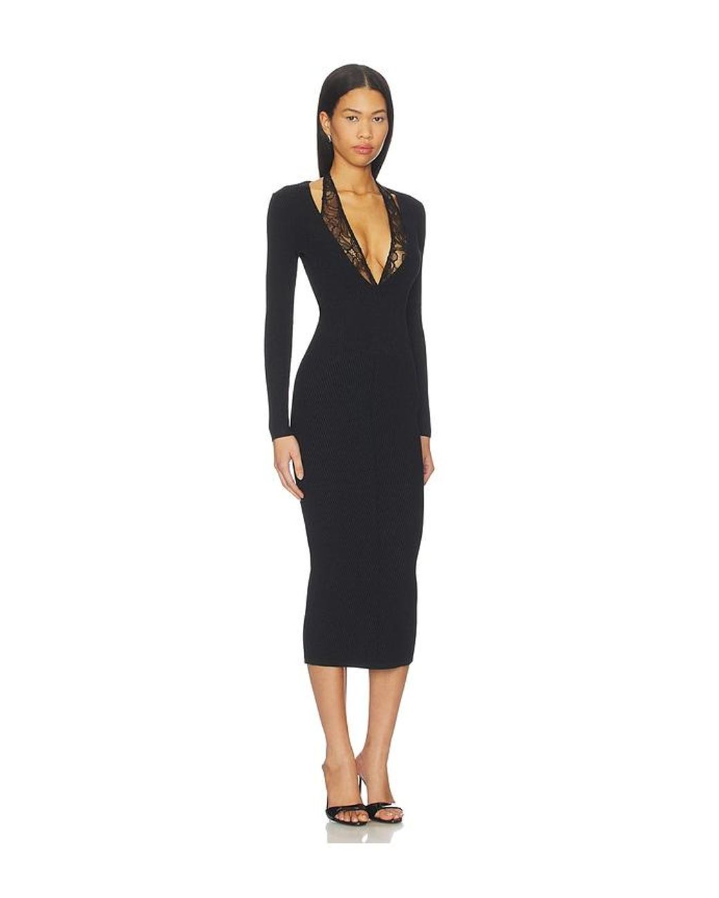 retroféte Black Lorella Knit Dress
