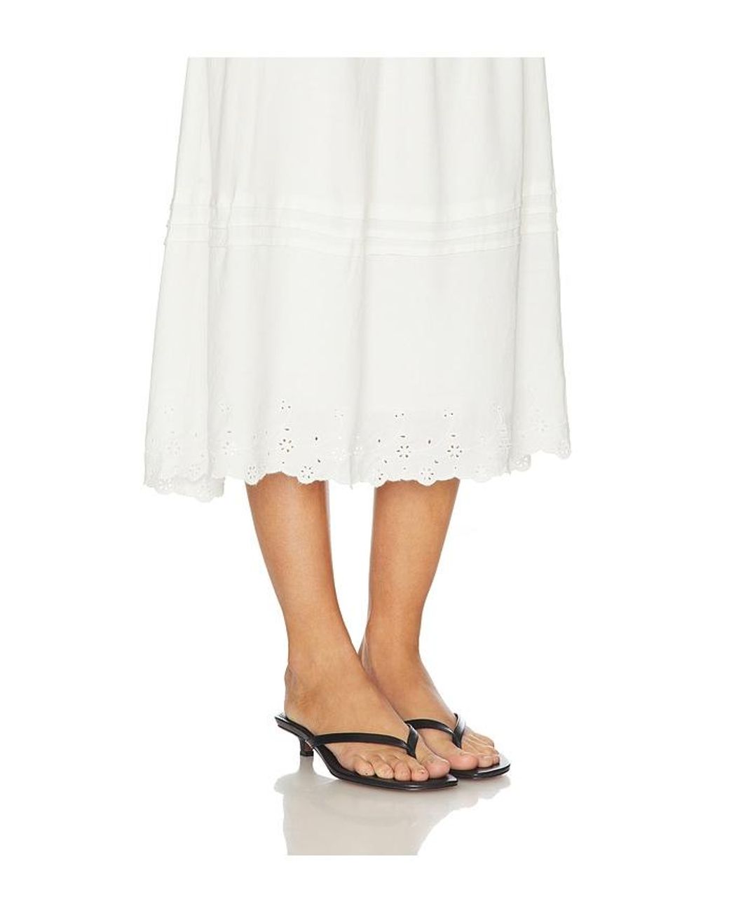 Astr White Shelly Skirt
