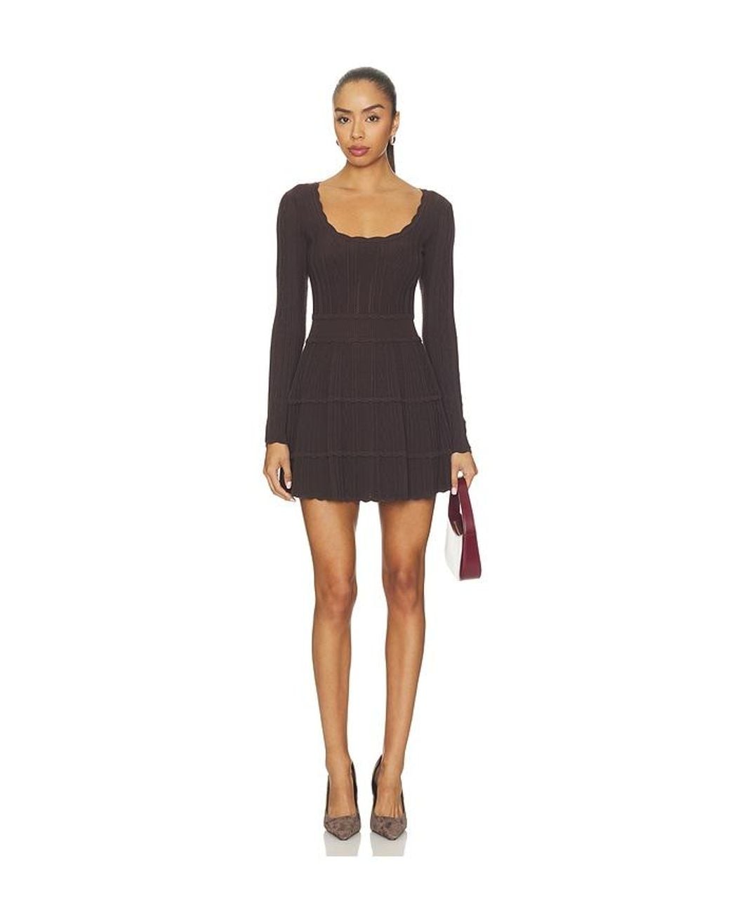 LoveShackFancy Black Lunelle Dress