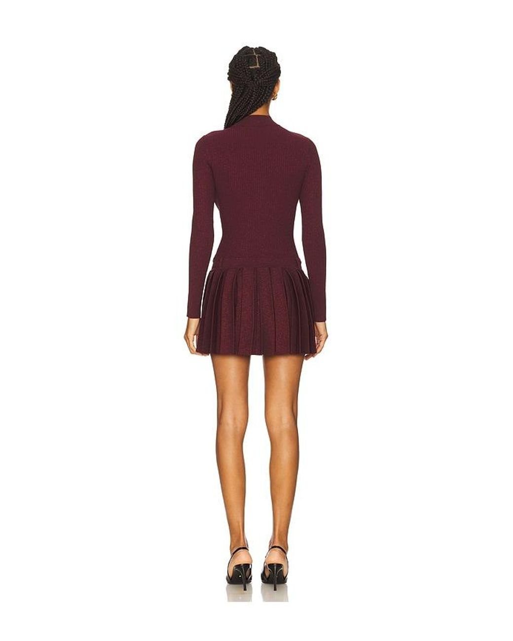 retroféte Red Devika Knit Dress