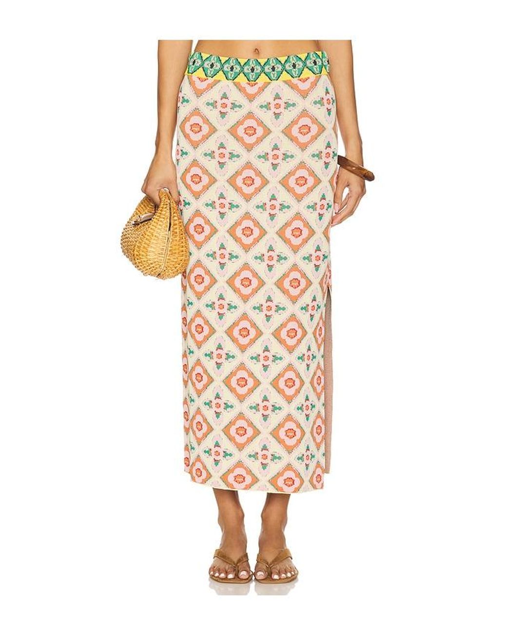 MISA Los Angles White Gwen Skirt