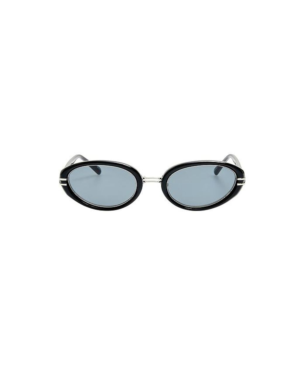 The Attico Black Oval Sunglasses