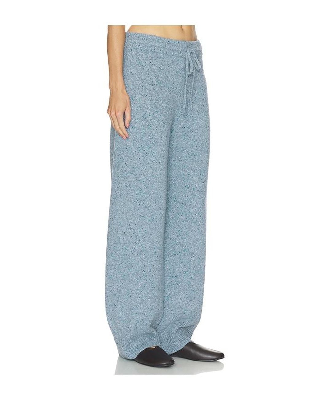 Helsa Blue Paxton Fleck Knit Pant