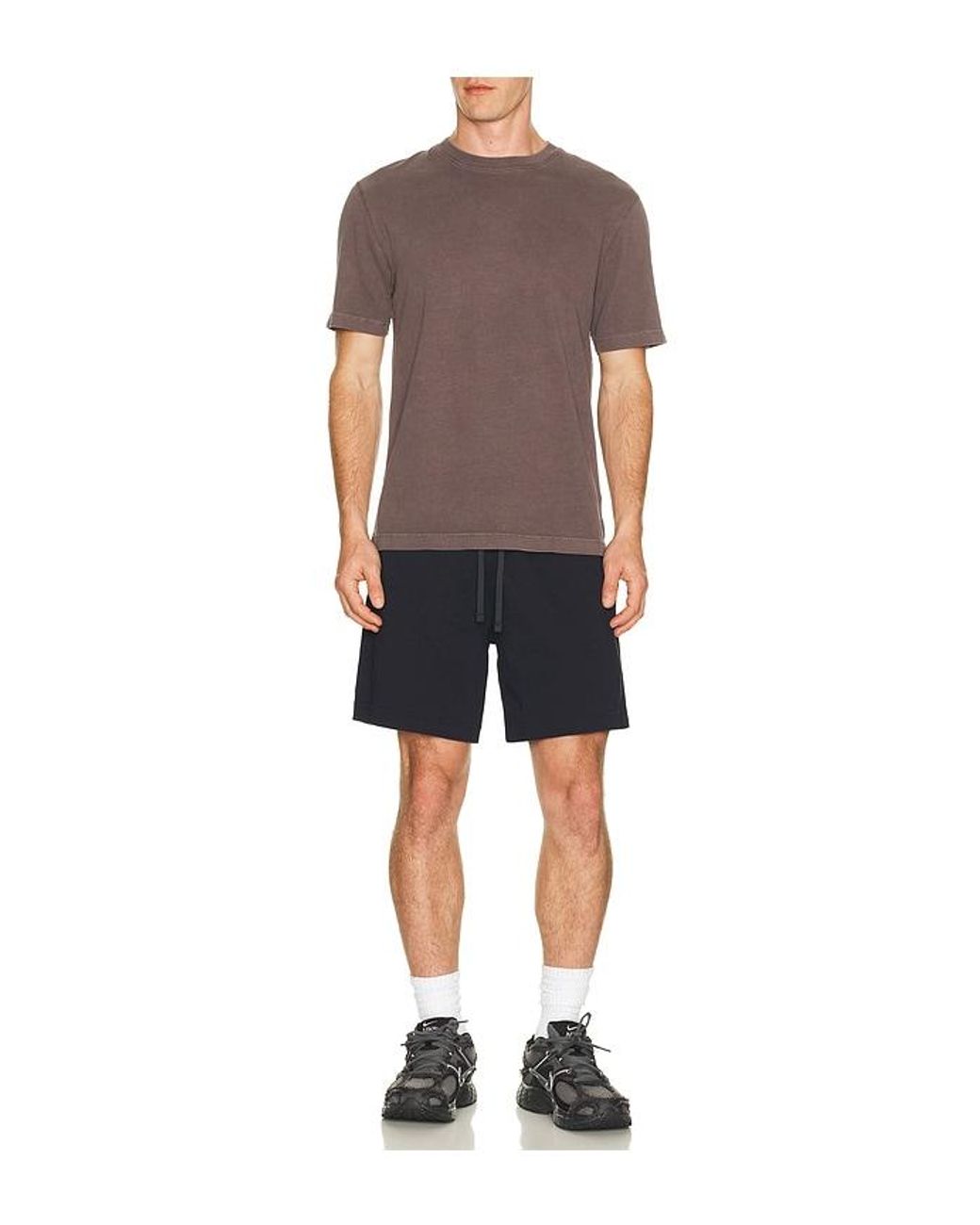 Reigning Champ Blue Heavyweight Jersey Standard Short 7 for men