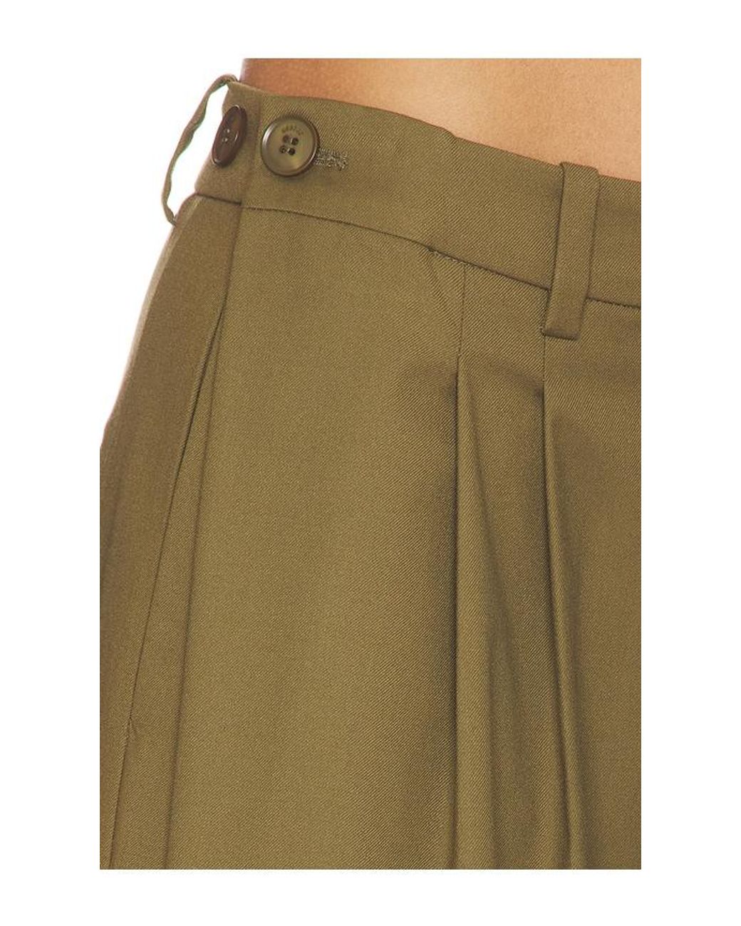 Gestuz Green Olivia High Waisted Pants