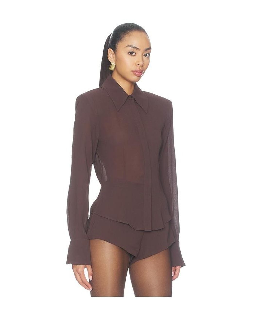 AFRM Purple Caroline Top