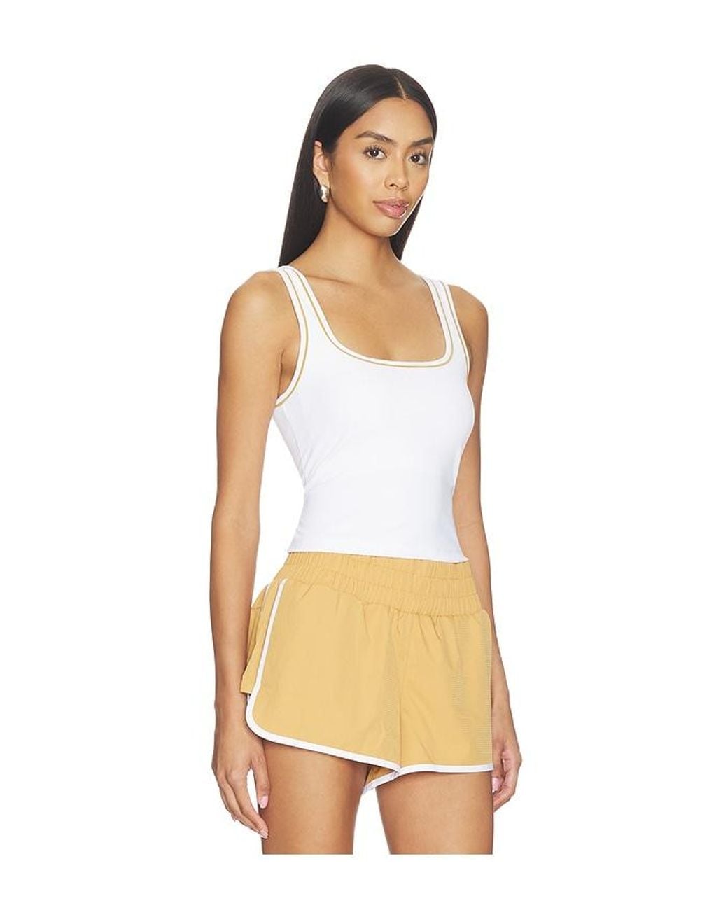 Varley Natural Barney Piped Tank Top