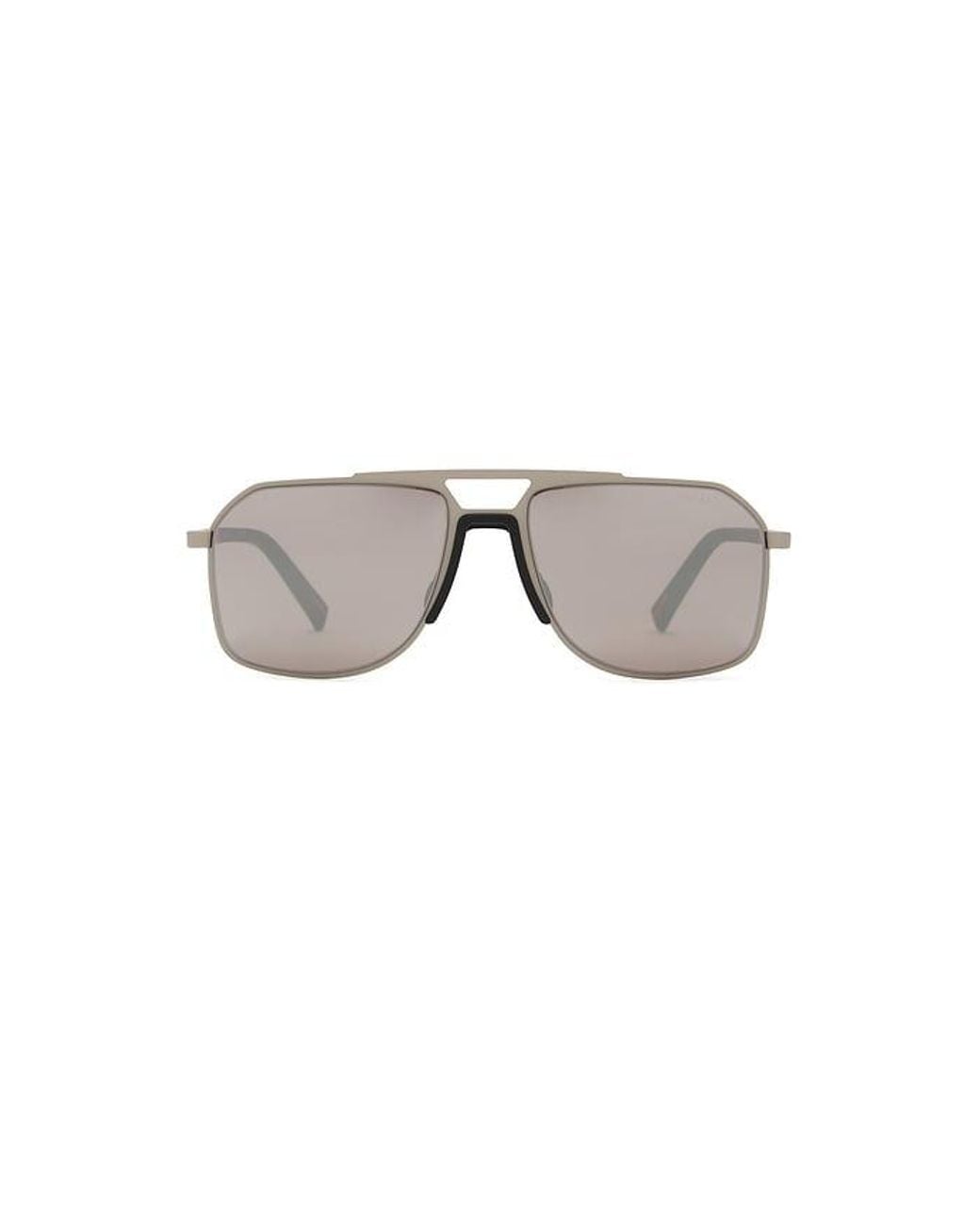 Prada Metallic Rectangular Sunglasses for men