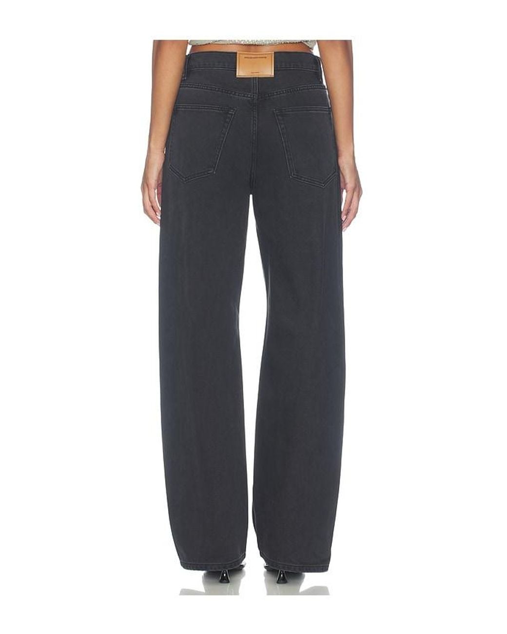 Alexander Wang Black Float Jeans With Hotfix Logo Fly