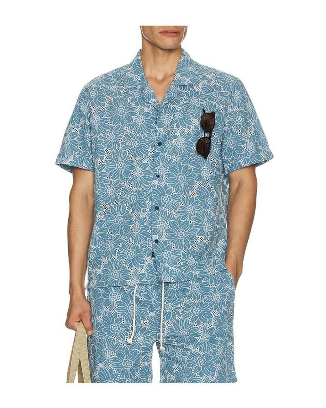Rails Resort-Shirt Tyler in Blue für Herren