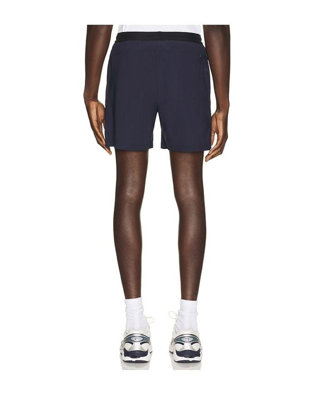 Beyond Yoga Blue Warplite Range Lined Short for men