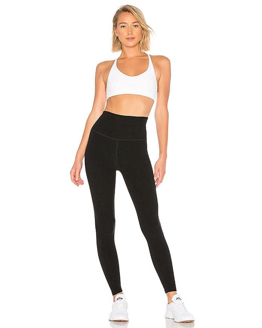 Beyond Yoga Black Spacedye High Waisted Midi Legging