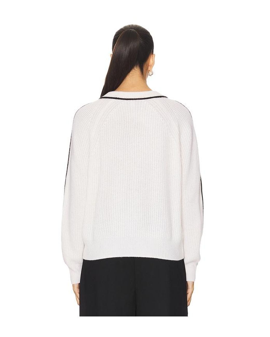 Autumn Cashmere White Sweater Mit Rundhalsausschnitt