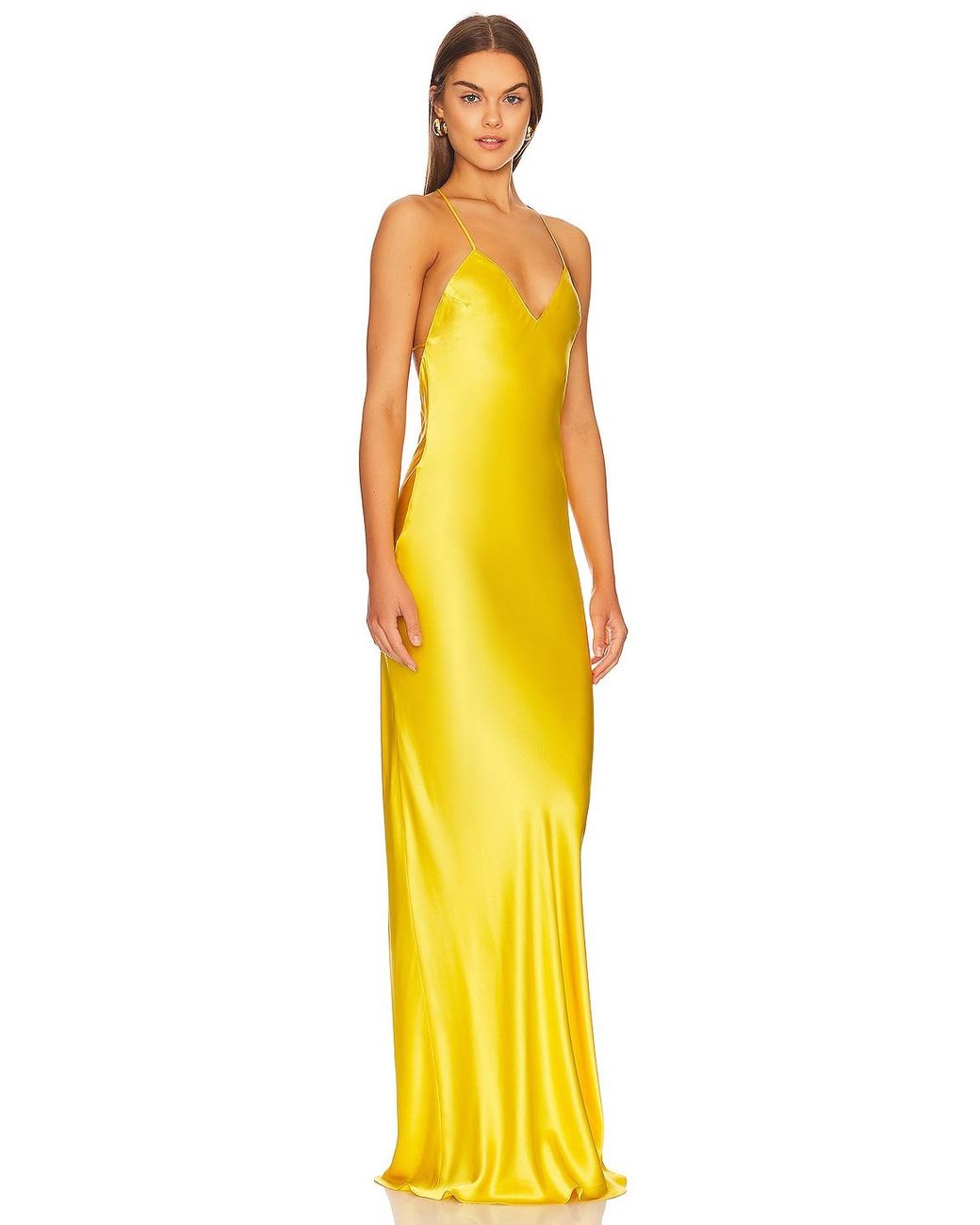 Amanda Uprichard X Revolve Lolita Gown in Yellow | Lyst