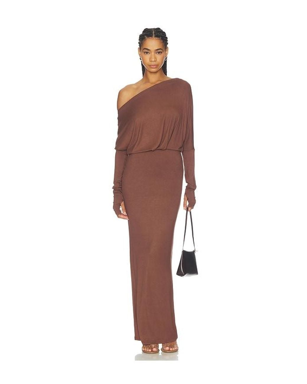 ALL THE WAYS Brown Florrie Maxi Dress