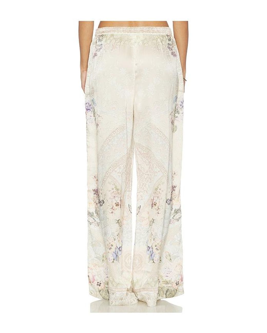 Camilla White Minimal Wide Leg Pant
