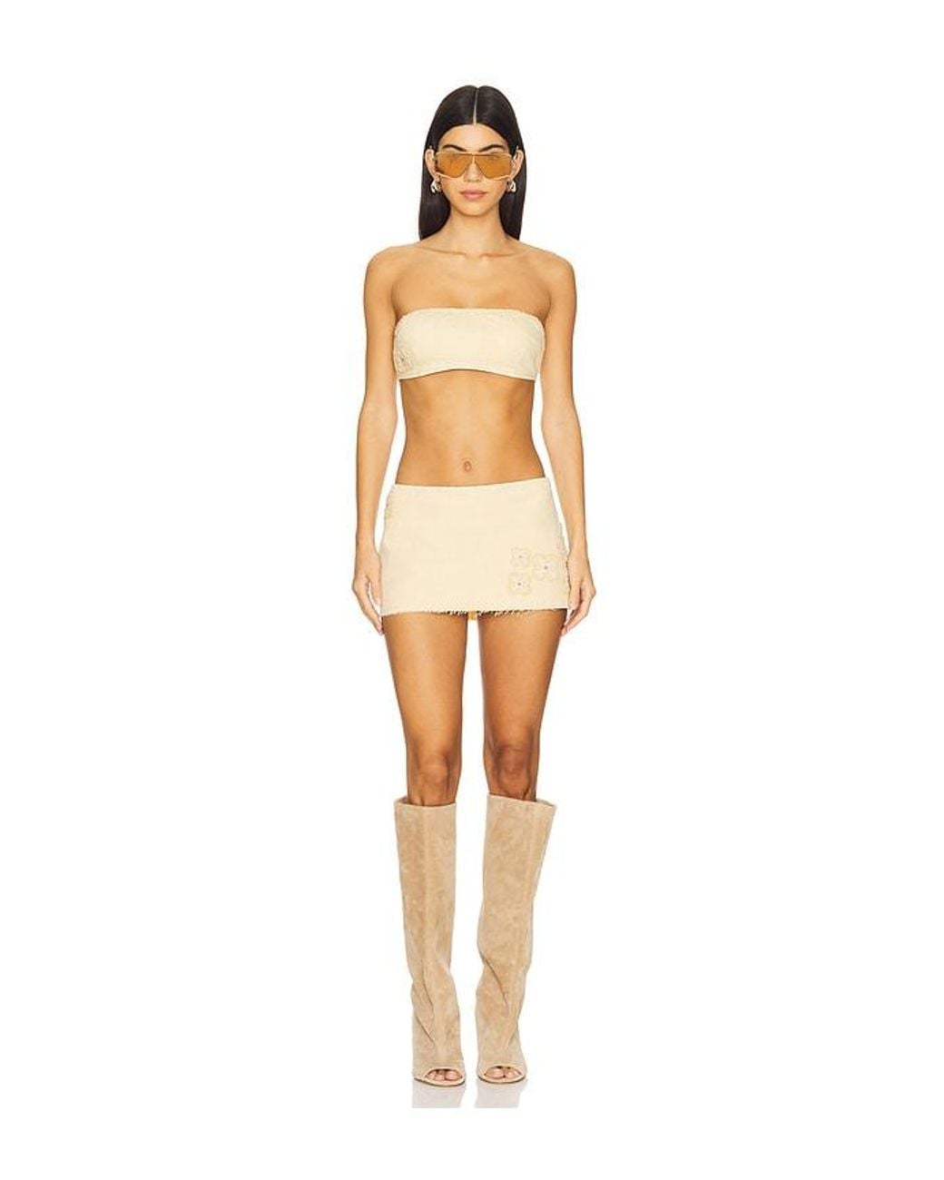I.AM.GIA White Fauna Skort