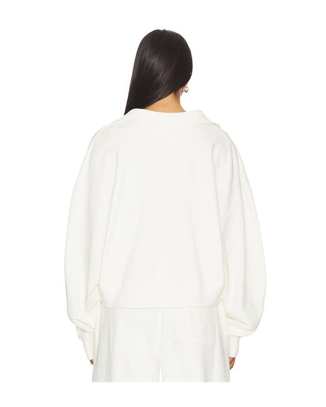 Citizens of Humanity White Mirelle Funnel Neck