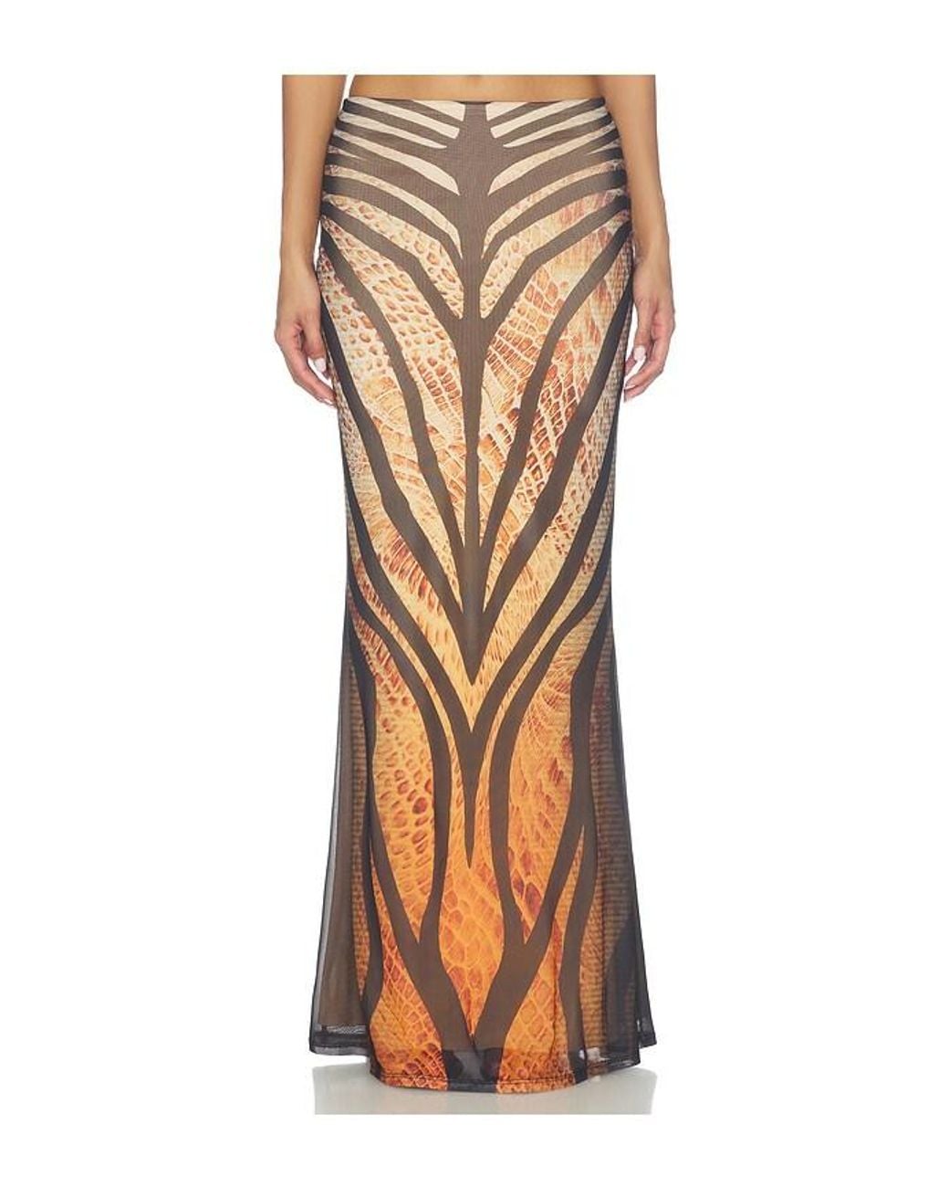 AFRM Multicolor Tegan Mermaid Skirt