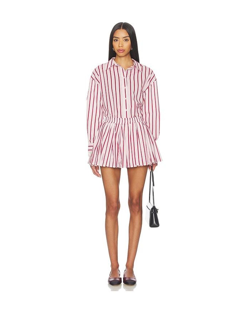 Line & Dot Red Vivee Shirts