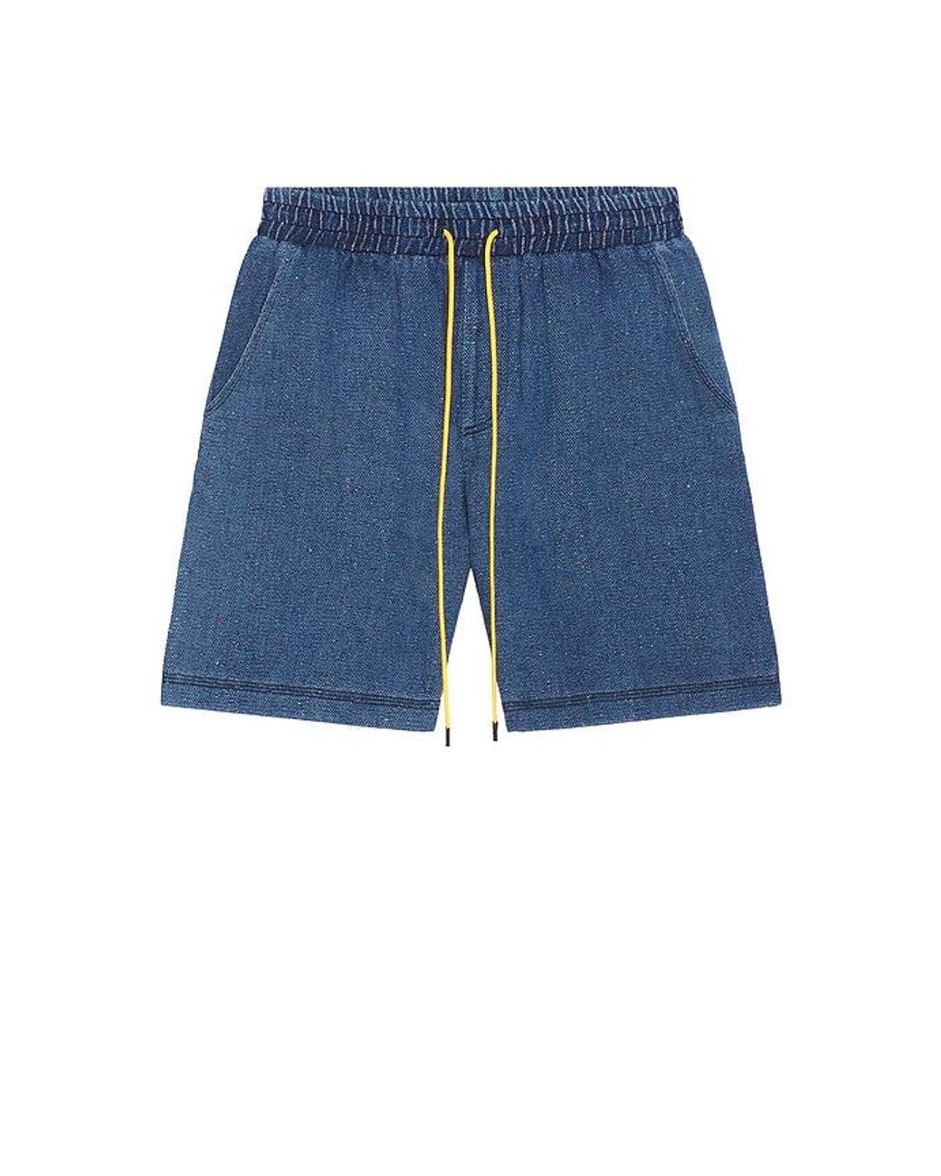 DIET STARTS MONDAY Blue Dropoff Shorts for men