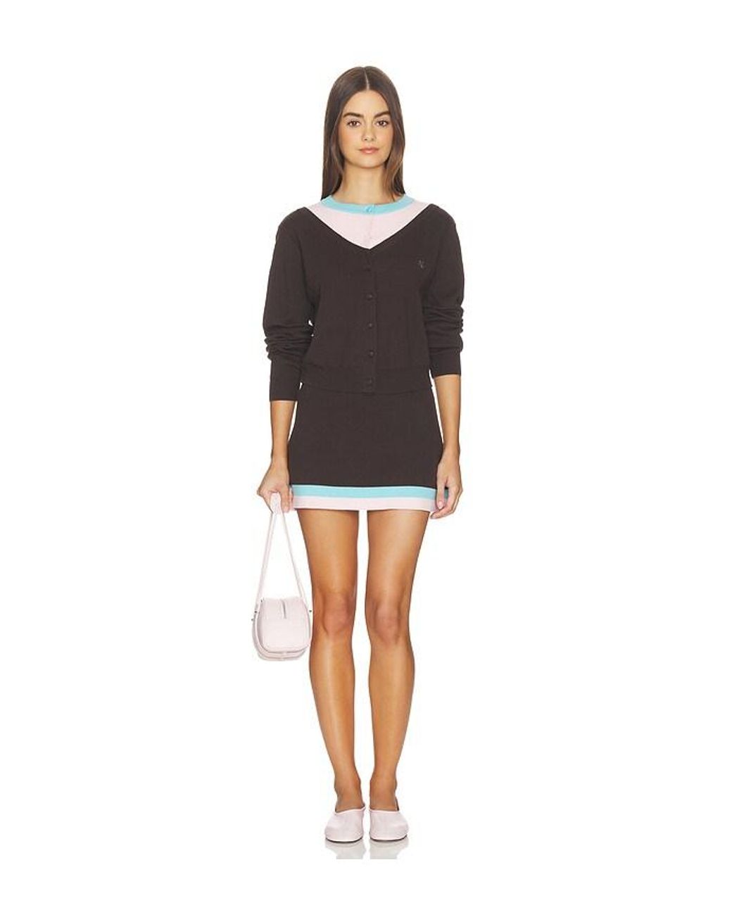 Kate Barton Black Illusion Layered Cardigan