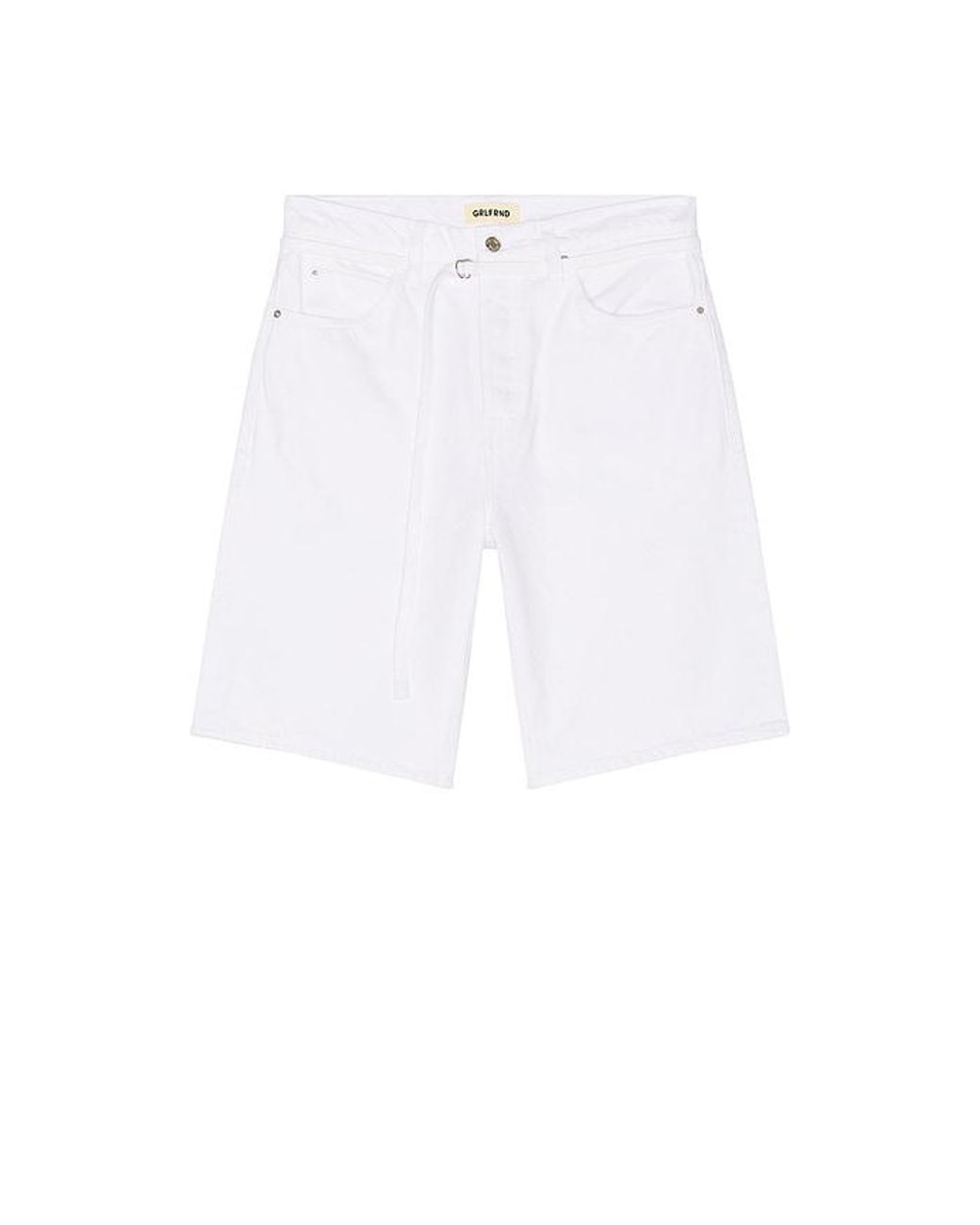 GRLFRND White Taylor Oversized Belted Short