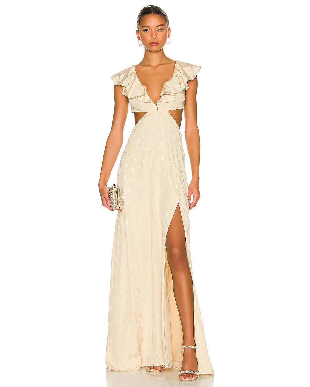 Tularosa Collette Gown in Natural Lyst