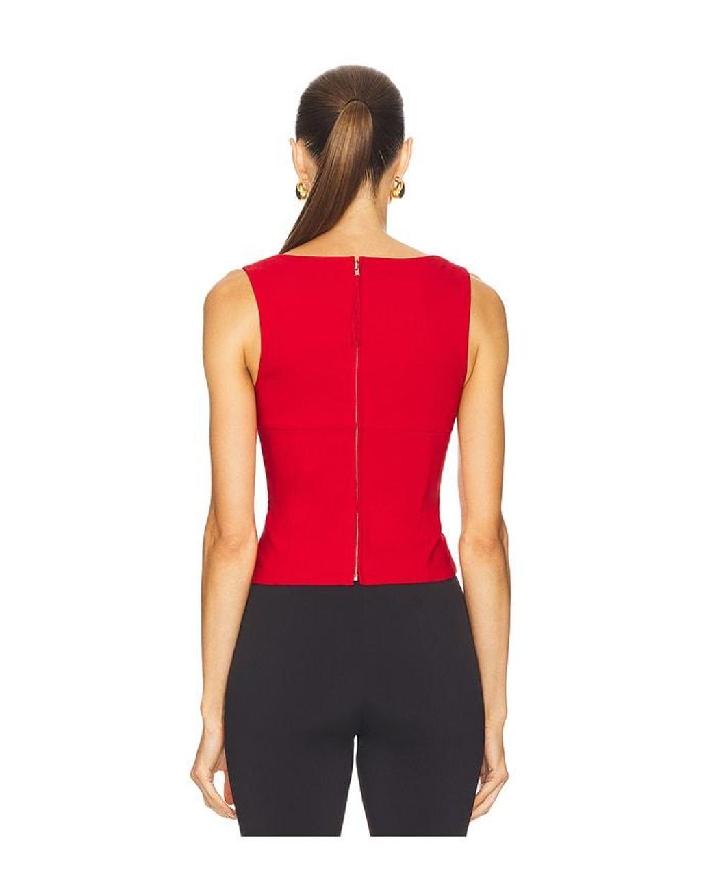 Camila Coelho Red Antonella Top