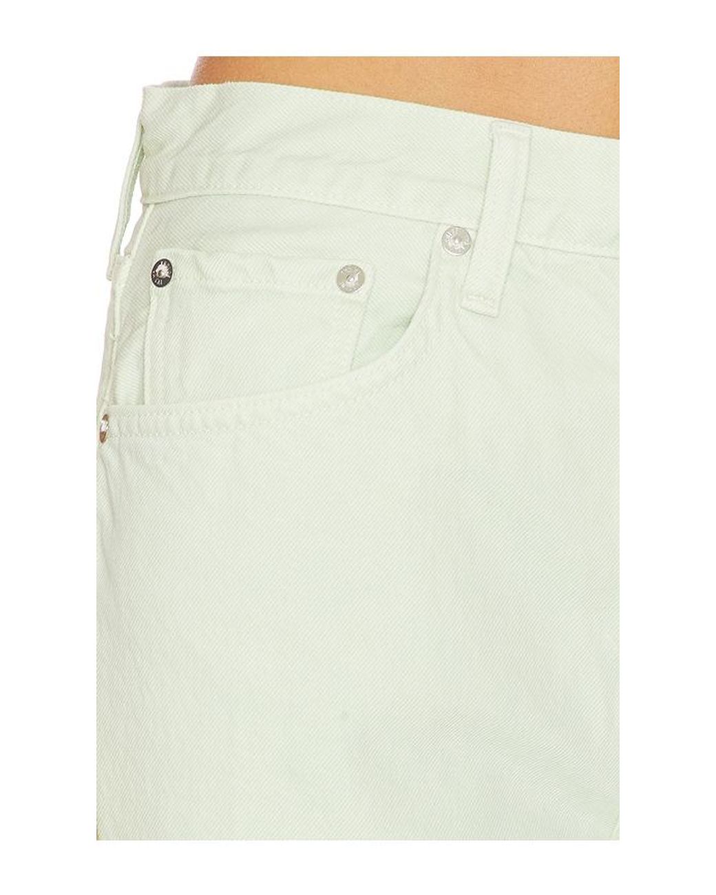 Agolde White Arc Loose Wide Crop Jeans