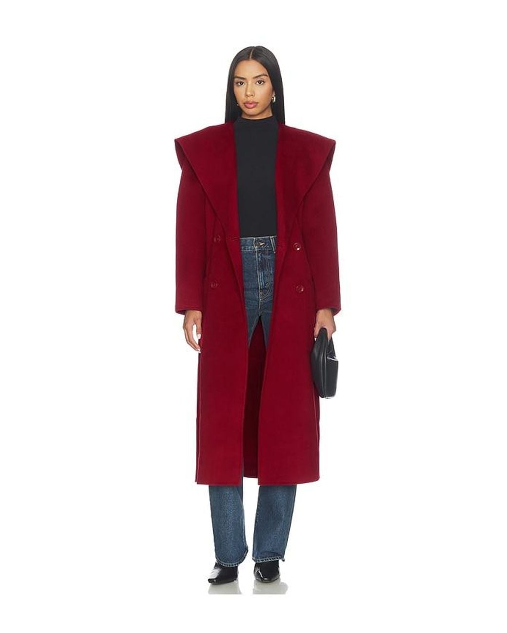 Ulla Johnson Red Rory Wool Coat