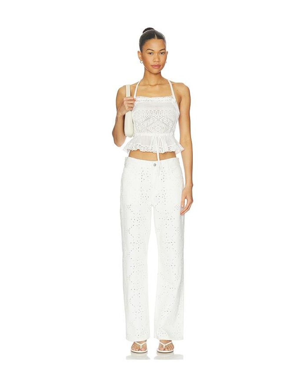 Citizens of Humanity White Lindz Easy Straight Jeans
