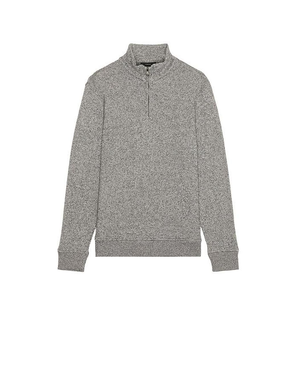 Vince Gray Quarter Zip Sweater for men