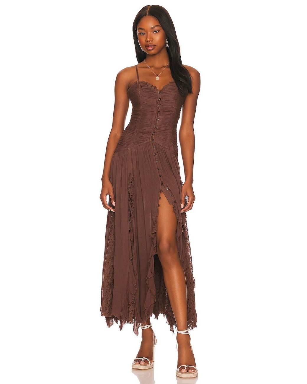 Robe Maxi Free People Melrose - Imprimé Floral Boho Nuit - Taille 6 - NEUVE Avec étiquette (prix D'origine 148$)