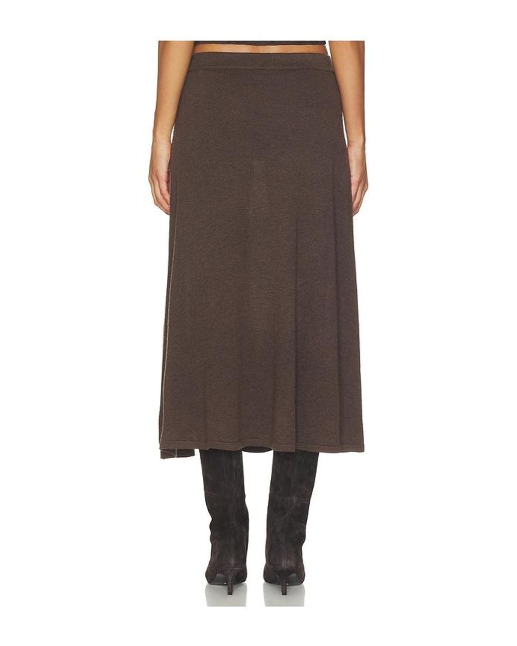 Astr Brown Deora Sweater Skirt