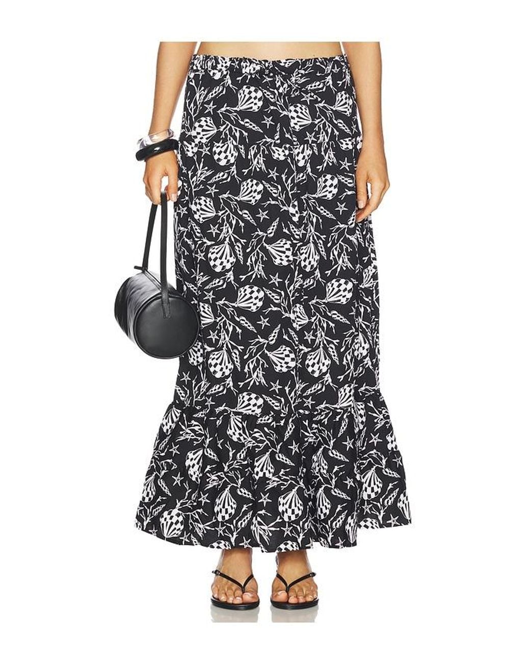 Peixoto Black Riley Maxi Skirt