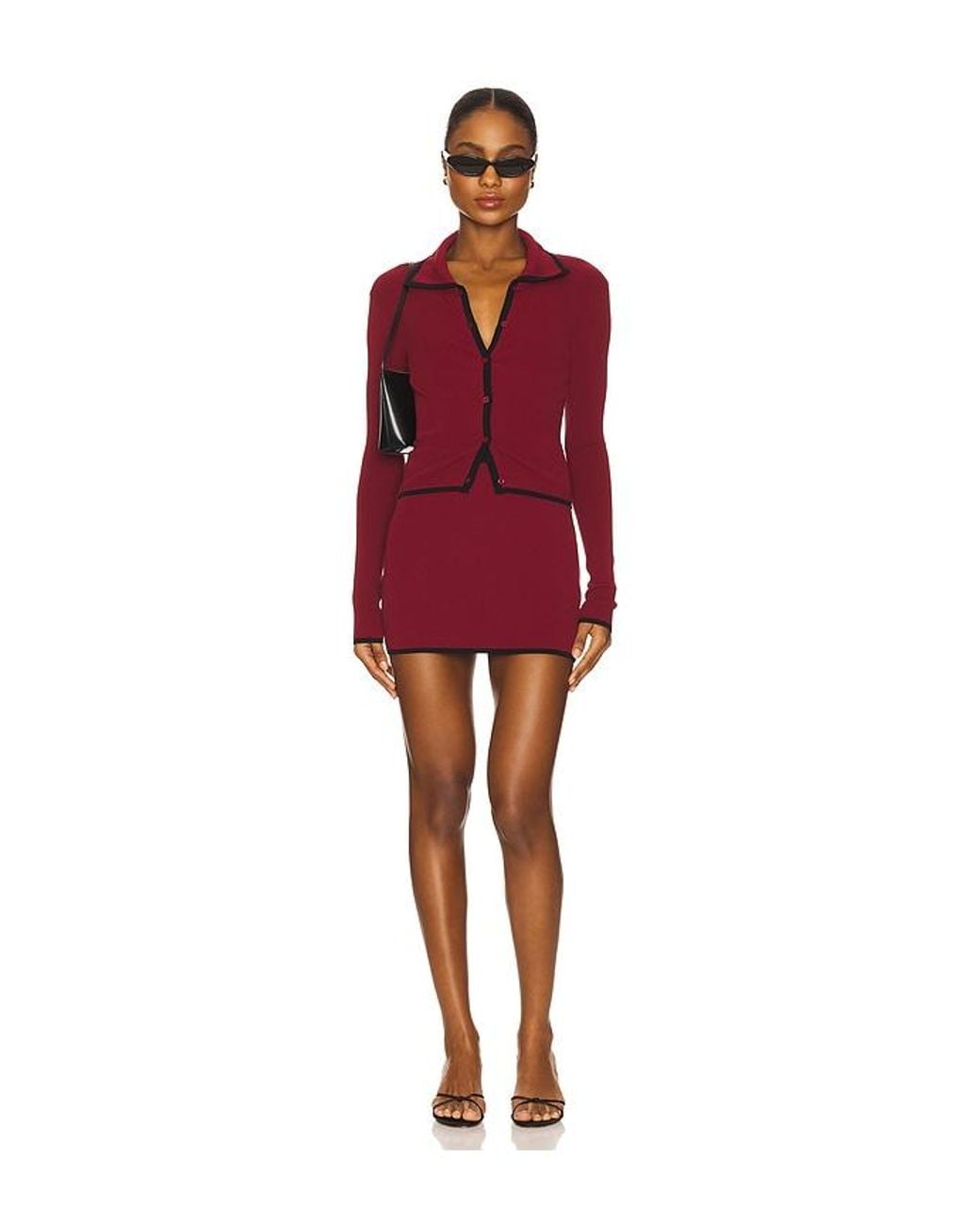 ALL THE WAYS Red Hollis Skirt Set