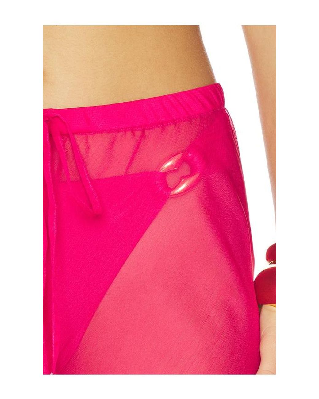 Shani Shemer Pink Kairo Wide Leg Pants
