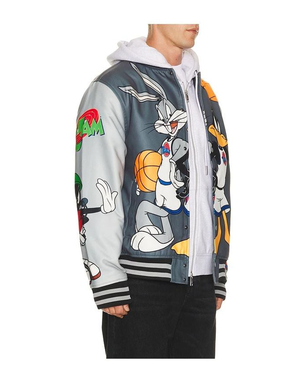 Reason Blue Space Jam Varsity Jacket for men