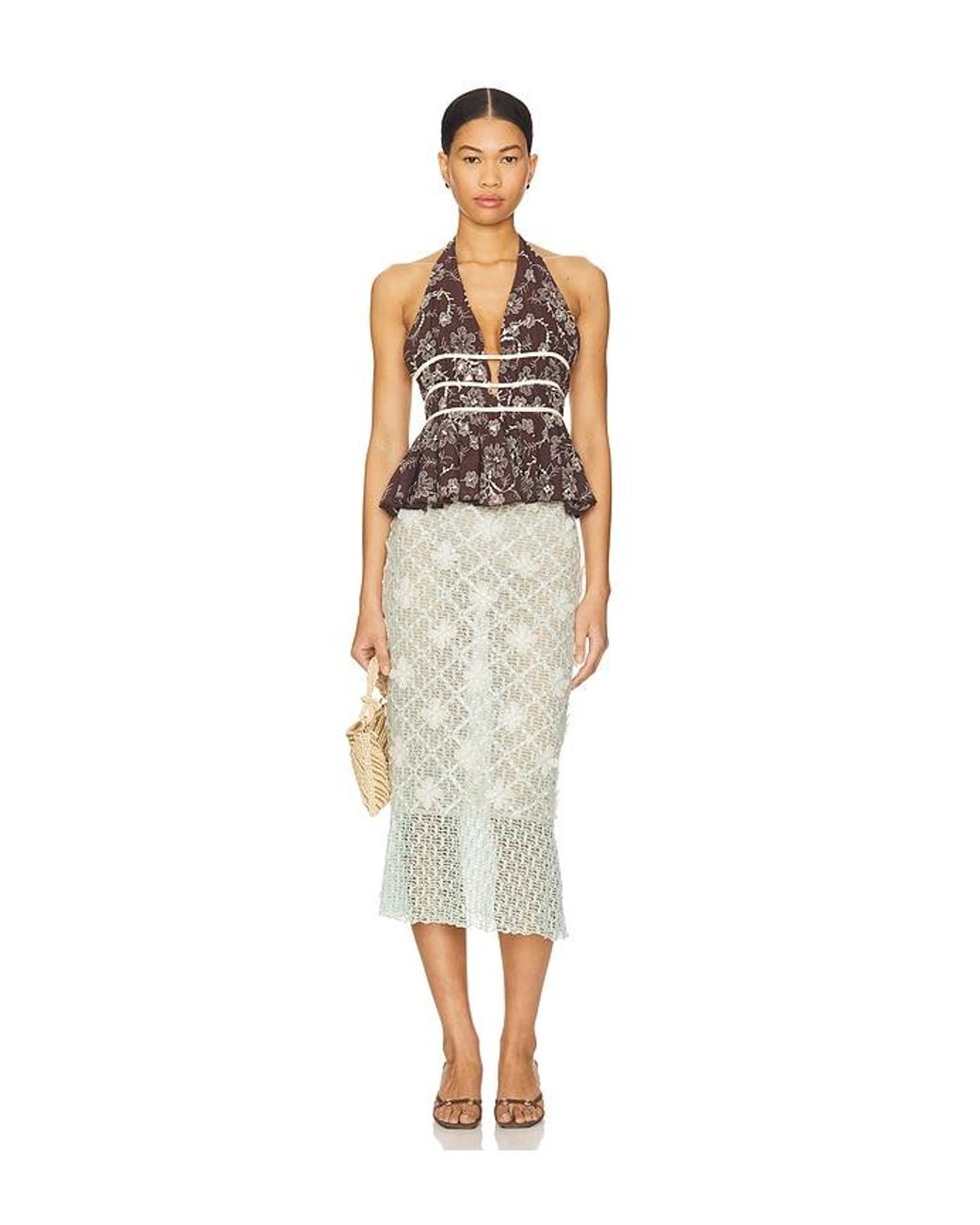 Siedres Brown Minila Top